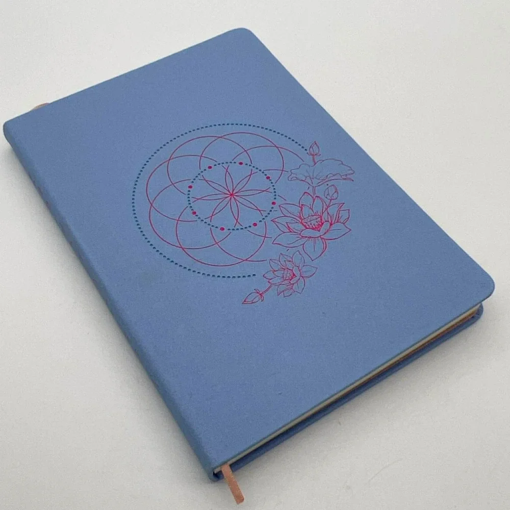Insights Meditation Journal‎ Blue Lotus Mandala Guided Practice Tracker Notebook